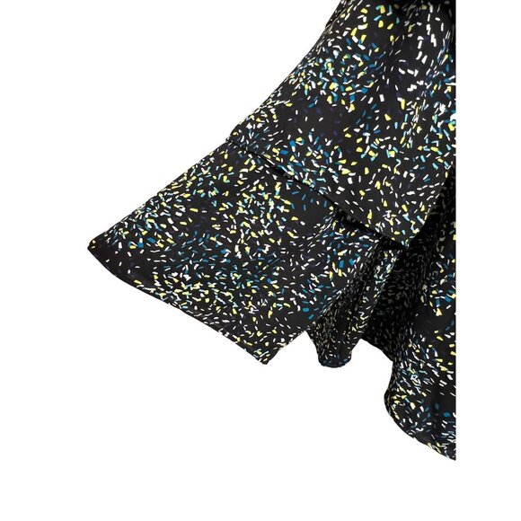 Worthington Women's XL Off-Shoulder Blouse Black Multicolor Flowy Casual Chic - Picture 10 of 12